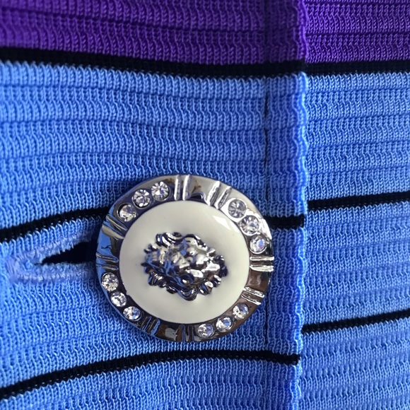 MISOOK Button Front Striped Blazer Jacket - Picture 3 of 9